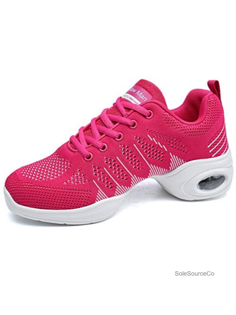 Women's Jazz Dance Shoes Lace-up Sneakers Breathable Air Cushion Split Sole